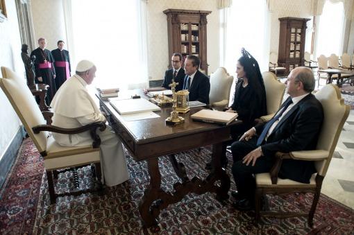 El papa Francisco recibió en el Vaticano al jurista Roberto Carlés