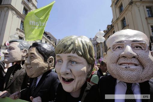 Más de 30.000 personas protestaron en Munich contra la Cumbre del G7