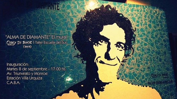 Se inaugura un mural homenaje a Spinetta