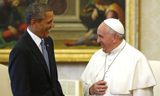Francisco dijo que «es un momento crítico» para afrontar el problema medioambiental, al reunirse con Obama