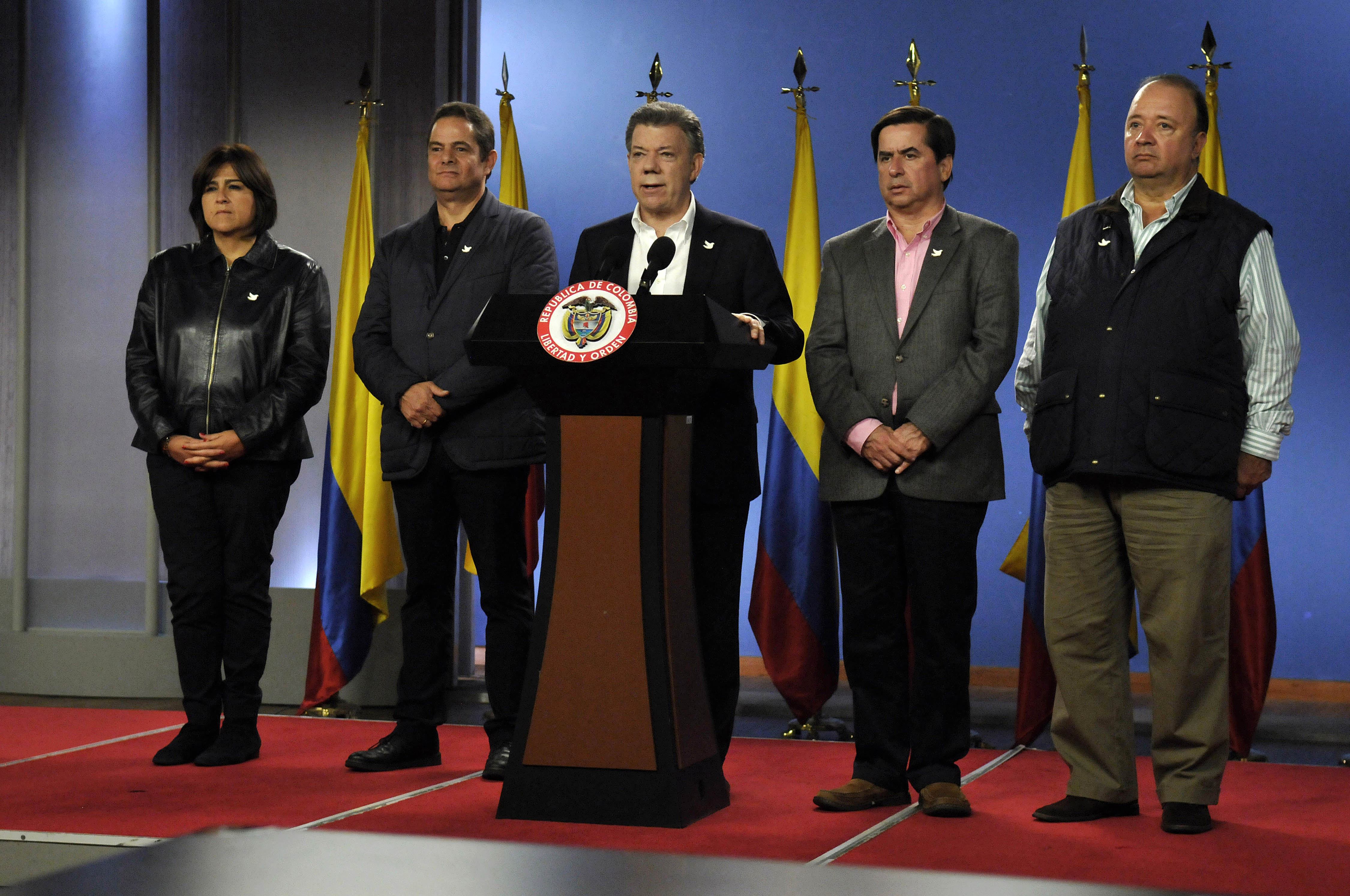 Santos dijo que los resultados electorales son un apoyo a la paz en Colombia