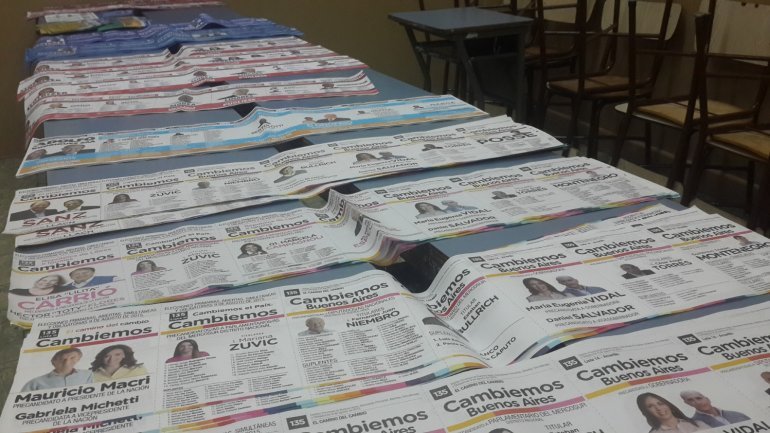 A 72 horas de las elecciones Cambiemos aún no distribuyó sus boletas en la Provincia