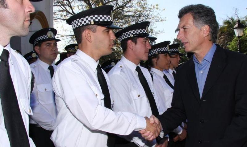 Macri encabezó el acto por los 7 años de la Policía Metropolitana