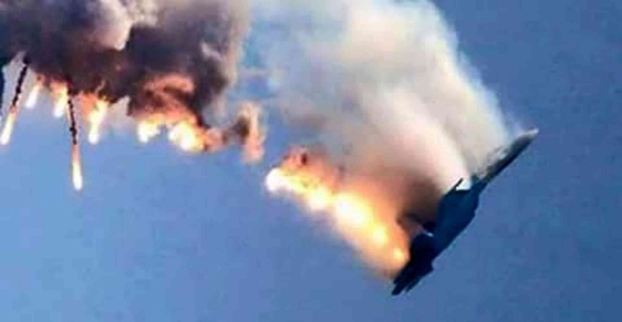 Turquía derribó un avión de guerra ruso que cayó en Siria