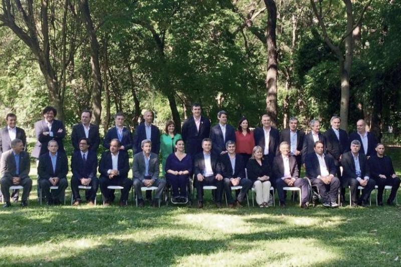 Macri presentó su gabinete en el Jardín Botánico