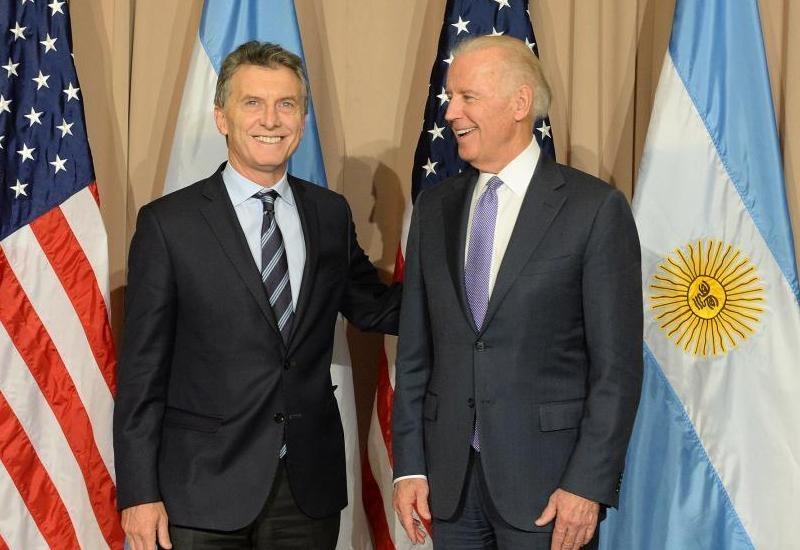 Macri se reunió en Davos con el vicepresidente de EEUU Joe Biden
