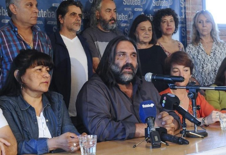 Baradel, frente a la multa de Vidal: «Eso lo hacen las dictaduras»
