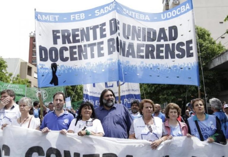 Continúa el paro docente de 48 horas en la provincia de Buenos Aires