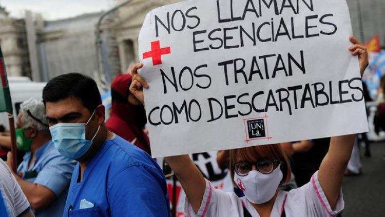 El reclamo de los enfermeros a Larreta en el marco de la pandemia