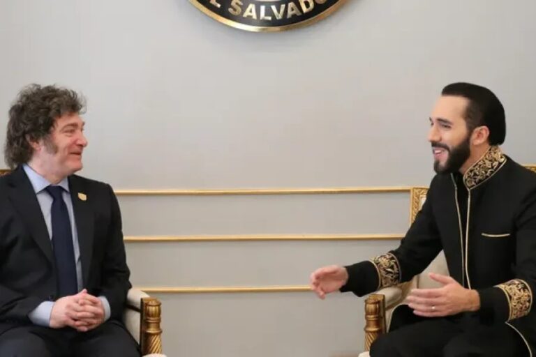 Javier Milei recibe esta tarde a Nayib Bukele