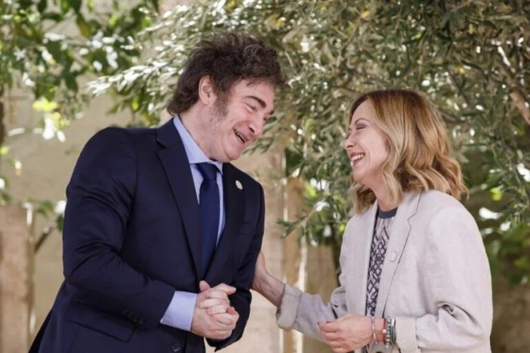 Milei se reunirá con Giorgia Meloni y el papa León XIV