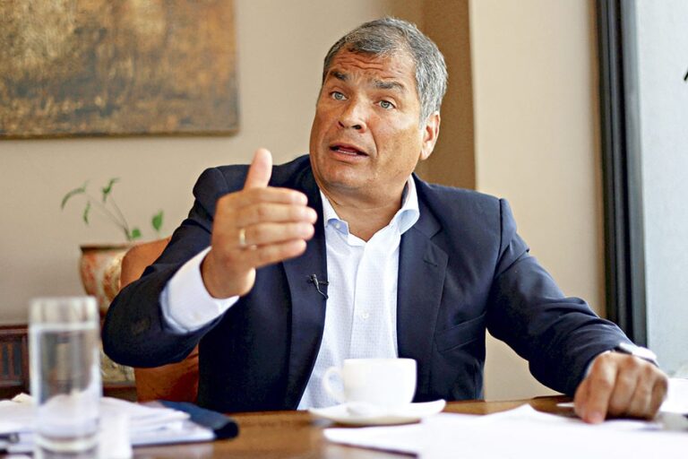 Rafael Correa: «La condena a Cristina es una prostitución de los principios jurídicos»